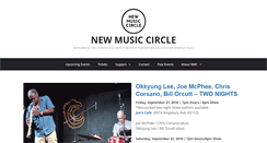 Desktop Screenshot of newmusiccircle.org