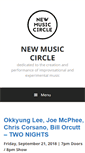 Mobile Screenshot of newmusiccircle.org